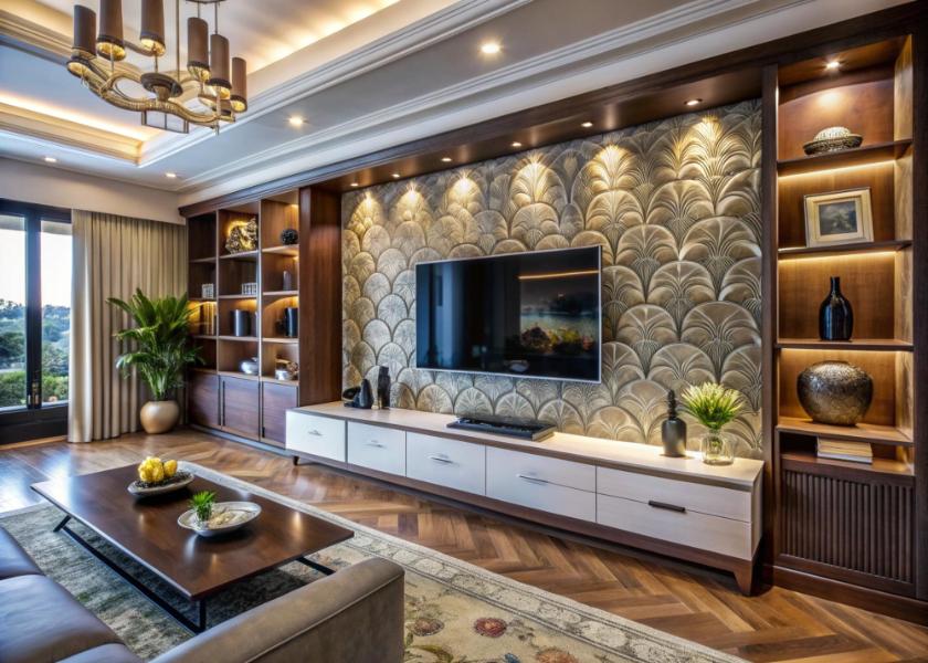 Shaker Style Media Wall